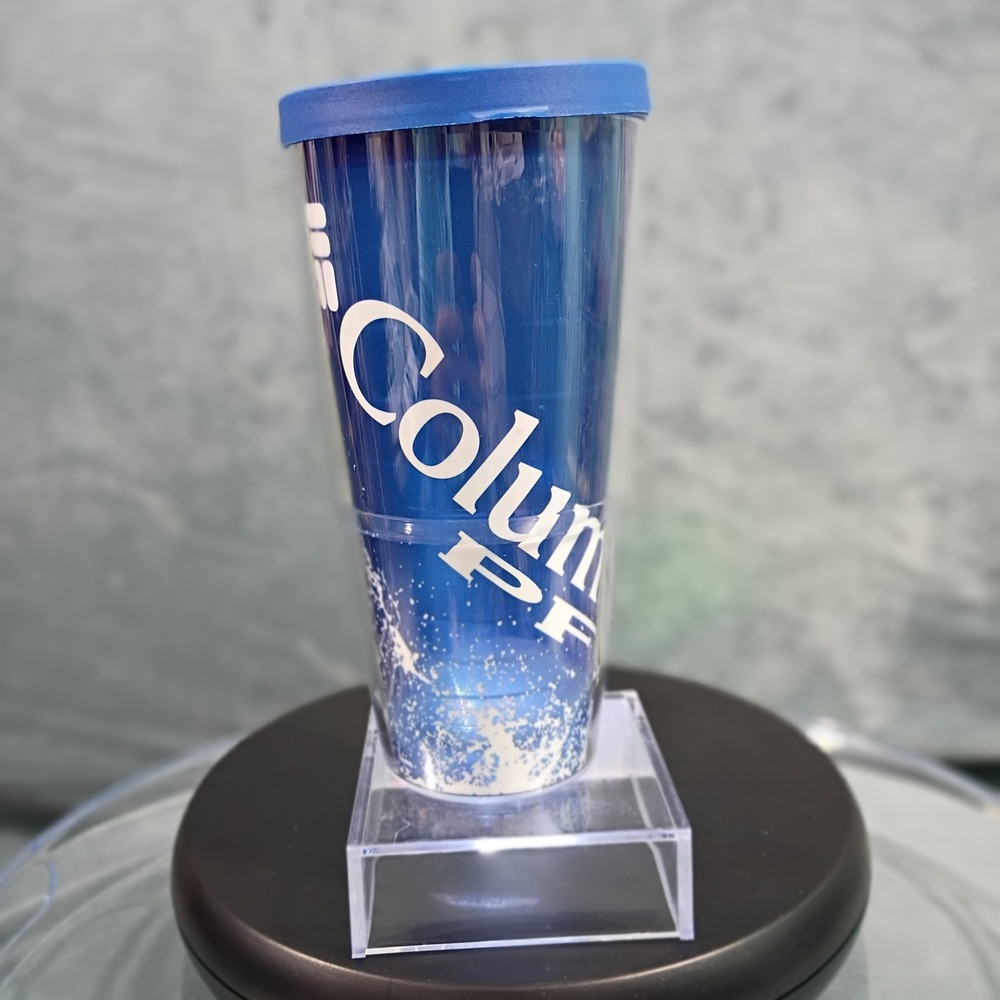 Columbia PFG Tervis Tumbler 16oz Blue Insulated Travel Cup with Lid